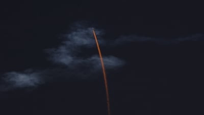 Missiles fired from Iran are pictured in the night sky over Jerusalem on June 14, 2025. (AFP) Missiles fired from Iran are pictured in the night sky over Jerusalem on June 14, 2025. (AFP)