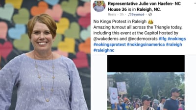 Julie von Haefen is facing backlash on social media (X) Julie von Haefen is facing backlash on social media (X)