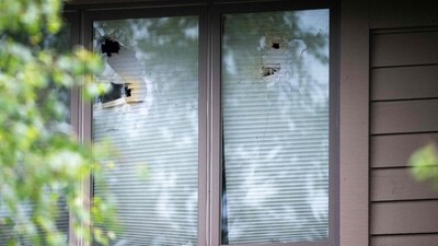 Windows are seen broken at the home of DFL State Rep. Melissa Hortman on June 15, 2025 in Brooklyn Park, Minnesota. Hortman and her husband, Mark Hortman, were shot and killed yesterday morning. (Getty Images via AFP) Windows are seen broken at the home of DFL State Rep. Melissa Hortman on June 15, 2025 in Brooklyn Park, Minnesota. Hortman and her husband, Mark Hortman, were shot and killed yesterday morning. (Getty Images via AFP)