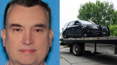 A manhunt for Minnesota shooting suspect Vance Boelter reached Sibley County on Sunday (AP and AFP)