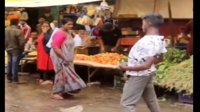 A social media influencer was caught doing obscene dance moves in public at Hubballi. A social media influencer was caught doing obscene dance moves in public at Hubballi.