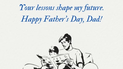 Father’s Day 2025: Make Father's Day special for your dad by sharing a sweet message with him. (Made using Canva) Father’s Day 2025: Make Father's Day special for your dad by sharing a sweet message with him. (Made using Canva)