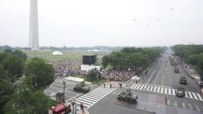 After surviving an assassination attempt, Trump frequently used the phrase "fight, fight fight and they win, win win" at his 2024 campaign rallies. The president used it to compliment the military's fighting capabilities and say that American soldiers "fight, fight fight and they win, win win." (AP) After surviving an assassination attempt, Trump frequently used the phrase "fight, fight fight and they win, win win" at his 2024 campaign rallies. The president used it to compliment the military's fighting capabilities and say that American soldiers "fight, fight fight and they win, win win." (AP)