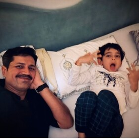 Sumeet Vyas and son Ved Sumeet Vyas and son Ved
