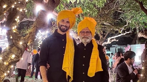 Shahid Kapoor with his father and veteran actor Pankaj Kapur. Shahid Kapoor with his father and veteran actor Pankaj Kapur.