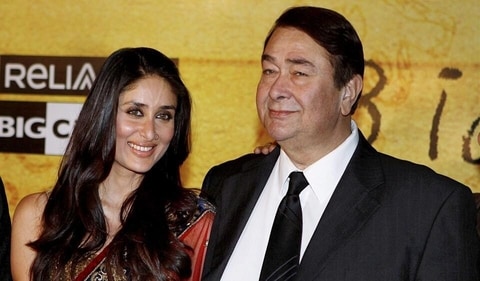 Kareena Kapoor with her father Randhir Kapoor. Kareena Kapoor with her father Randhir Kapoor.