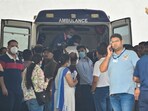 The body of one of the victims from the Air India plane crash handed over to family members after DNA matching confirmed the identity. The body of one of the victims from the Air India plane crash handed over to family members after DNA matching confirmed the identity.