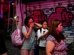 People evacuate after a missile launched from Iran struck Tel Aviv, Israel, Monday June 16, 2025 People evacuate after a missile launched from Iran struck Tel Aviv, Israel, Monday June 16, 2025