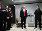 US President Donald Trump with Canadian Prime Minister Mark Carney at the G7 Summit in Alberta, Canada US President Donald Trump with Canadian Prime Minister Mark Carney at the G7 Summit in Alberta, Canada