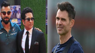 Virat Kohli or Sachin Tendulkar? Who did James Anderson find most difficult to bowl to (AFP Images) Virat Kohli or Sachin Tendulkar? Who did James Anderson find most difficult to bowl to (AFP Images)