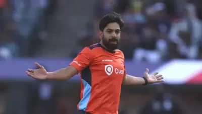 Haris Rauf celebrates a wicket during the MLC for San Francisco Unicorns. (Sportzpics) Haris Rauf celebrates a wicket during the MLC for San Francisco Unicorns. (Sportzpics)
