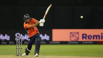 Xavier Bartlett in action as he scores a match-winning 59*(25) for San Francisco Unicorns vs MINY. (Sportzpics) Xavier Bartlett in action as he scores a match-winning 59*(25) for San Francisco Unicorns vs MINY. (Sportzpics)