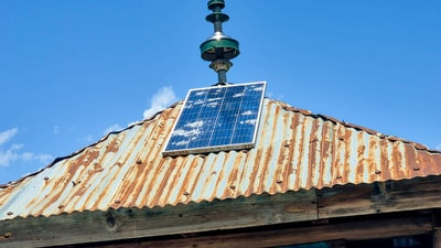 A view of the damaged solar plate due to recent shelling by Pakistan on the roof of a mosque, at Chota Gaon Mohalla in Kupwara. (Representational image/ ANI File)