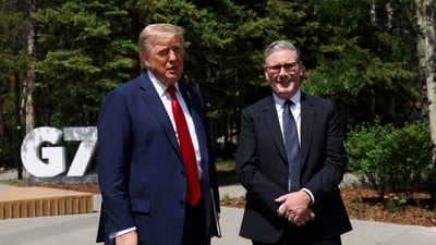 US President Donald Trump and British Prime Minister Keir Starmer have finalised a deal that will slash tariffs on both sides. (AFP) US President Donald Trump and British Prime Minister Keir Starmer have finalised a deal that will slash tariffs on both sides. (AFP)