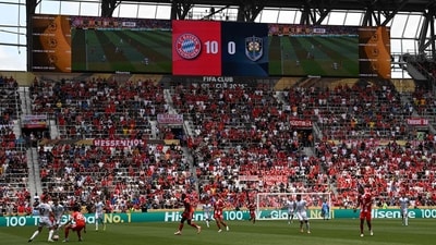 Bayern Munich and Auckland City play out the closing minutes at the TQL Stadium in Cincinnati after the German team scored 10 times in the game. (AFP) Bayern Munich and Auckland City play out the closing minutes at the TQL Stadium in Cincinnati after the German team scored 10 times in the game. (AFP)