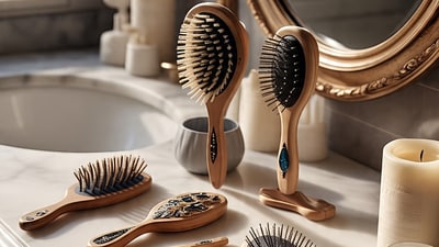 Hairbrushes to keep your hair tamed (AI generated) Hairbrushes to keep your hair tamed (AI generated)