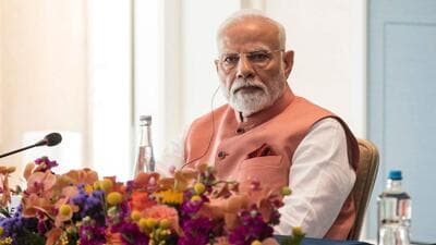 India's Prime Minister Narendra Modi attends a business forum in Limassol, Cyprus on Sunday. (AFP) India's Prime Minister Narendra Modi attends a business forum in Limassol, Cyprus on Sunday. (AFP)