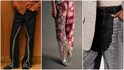 From runways to everyday street style, designers are reimagining classic jeans with a sparkling twist. From runways to everyday street style, designers are reimagining classic jeans with a sparkling twist.