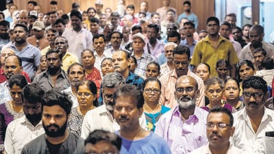 Mumbai, India - June 11, 2025: All BMC workers unions gather at dadar against privatisation in Mumbai, India, on Wednesday, June 11, 2025. (Photo by Satish Bate/ Hindustan Times) (Hindustan Times) Mumbai, India - June 11, 2025: All BMC workers unions gather at dadar against privatisation in Mumbai, India, on Wednesday, June 11, 2025. (Photo by Satish Bate/ Hindustan Times) (Hindustan Times)