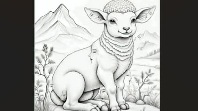 A viral lamb illustration puzzled users as they searched for hidden faces cleverly blended into the artwork. (Facebook/Arshdeep Soni) A viral lamb illustration puzzled users as they searched for hidden faces cleverly blended into the artwork. (Facebook/Arshdeep Soni)