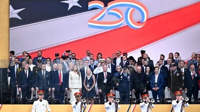 DC officials reported 31 hospitalizations during the Army's 250th anniversary parade. (AFP) DC officials reported 31 hospitalizations during the Army's 250th anniversary parade. (AFP)