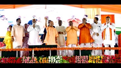 The chief minister emphasised the government’s commitment to developing Shravan Dham as a religious and cultural tourism destination, highlighting its ancient legacy (HT Photo) The chief minister emphasised the government’s commitment to developing Shravan Dham as a religious and cultural tourism destination, highlighting its ancient legacy (HT Photo)