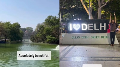 They praised Delhi for its architectural charm. (Instagram/@collinandmeredith) They praised Delhi for its architectural charm. (Instagram/@collinandmeredith)