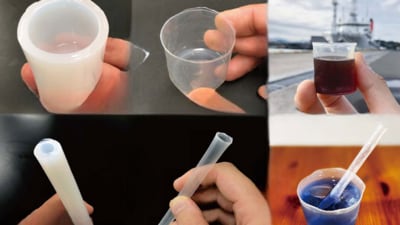 Japan’s transparent paper cup is tough, clear, and ocean-friendly - a stylish, sustainable alternative to plastic for your next drink. (JAMSTEC)