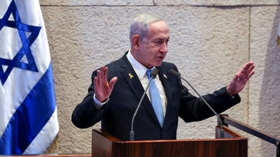 Netanyahu claimed that Israel is only hitting the targets of the Iranian regime (REUTERS)