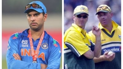 Yuvraj Singh was sledged by Steve Waugh Yuvraj Singh was sledged by Steve Waugh