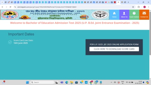 A link in the official website bujhansi.ac.in. informed that the link to download scorecard was live. A link in the official website bujhansi.ac.in. informed that the link to download scorecard was live.