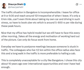The post struck a chord with many X users. (X) The post struck a chord with many X users. (X)