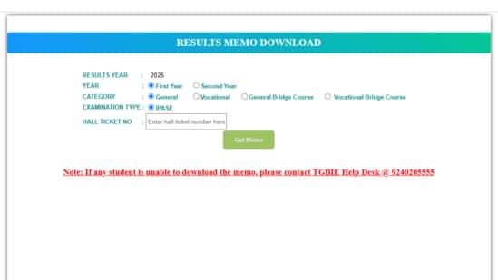TS Inter Supply Results 2025 OUT Live: TGBIE or TSBIE has declared the 1st, 2nd year IPASE results TS Inter Supply Results 2025 OUT Live: TGBIE or TSBIE has declared the 1st, 2nd year IPASE results