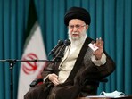 Iran's Supreme Leader Ayatollah Ali Khamenei speaks during a meeting with a group of students in Tehran, 