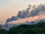 Smoke rises from the building of Iran's state-run television after an Israeli strike in Tehran, Iran, Monday, June 16, 2025. Smoke rises from the building of Iran's state-run television after an Israeli strike in Tehran, Iran, Monday, June 16, 2025.