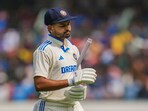 India's Shreyas Iyer during home Test series against England in 2024