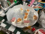 Using spam, fish, rice, gochujang, and wasabi, a NASA astronaut made sushi on the ISS. Using spam, fish, rice, gochujang, and wasabi, a NASA astronaut made sushi on the ISS.