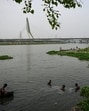 The Yamuna at Wazirabad on Monday. (Sanchit Khanna/HT Photo) The Yamuna at Wazirabad on Monday. (Sanchit Khanna/HT Photo)