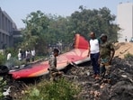 Aircraft debris at the crash site of Air India Ltd. flight AI171 in Ahmedabad, Gujarat on Thursday, June 12, 2025. Aircraft debris at the crash site of Air India Ltd. flight AI171 in Ahmedabad, Gujarat on Thursday, June 12, 2025.