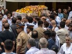 Relatives and neighbors gather outside the Powai residence of captain Sumeet Sabharwal, who died in the ill-fated Air India flight Relatives and neighbors gather outside the Powai residence of captain Sumeet Sabharwal, who died in the ill-fated Air India flight