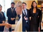 Manasvi Mamgai meets with the Pope along with Al Pacino. Manasvi Mamgai meets with the Pope along with Al Pacino.