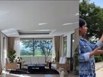 During a house tour, the tenant mentions that the furniture in the living room was brought in from Mexico.