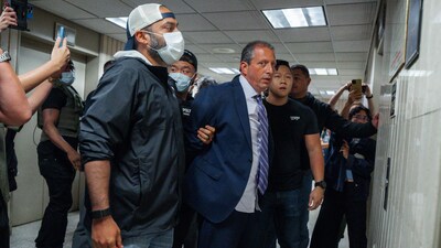 New York City Comptroller Brad Lander was arrested on Tuesday (AP) New York City Comptroller Brad Lander was arrested on Tuesday (AP)