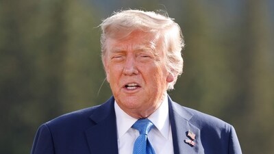 US President Donald Trump participates in a family photo during the Group of Seven (G7) Summit at the Kananaskis Country Golf Course in Kananaskis, Alberta. (AFP) US President Donald Trump participates in a family photo during the Group of Seven (G7) Summit at the Kananaskis Country Golf Course in Kananaskis, Alberta. (AFP)
