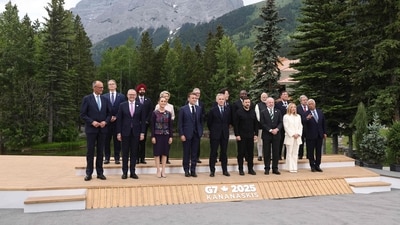US blocked a "strong" G7 statement on Ukraine that would have condemned Russia, arguing it wanted to preserve its ability to negotiate. (AFP)