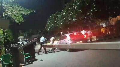 Following the heated argument, when a crowd gathered, the suspect Vipin, who was behind the wheel, rammed his car into a group of people, said police. (HT Photo) Following the heated argument, when a crowd gathered, the suspect Vipin, who was behind the wheel, rammed his car into a group of people, said police. (HT Photo)
