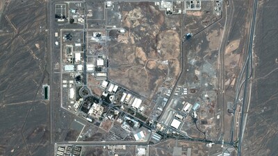 A satellite image shows the Natanz nuclear facility in Iran after airstrike in Iran in this handout image dated June 15, 2025 (REUTERS)