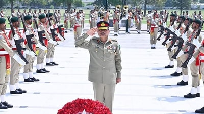 Asim Munir during a military event in Pakistan. (AFP file photo) Asim Munir during a military event in Pakistan. (AFP file photo)