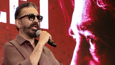 Veteran actor Kamal Haasan speaks during a press meet for his film 'Thug Life', in Chennai. (PTI) Veteran actor Kamal Haasan speaks during a press meet for his film 'Thug Life', in Chennai. (PTI)
