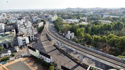 The Chandigarh engineering department has suggested a double-decker structure — with one level for the Metro track and another for vehicular traffic. (ANI)